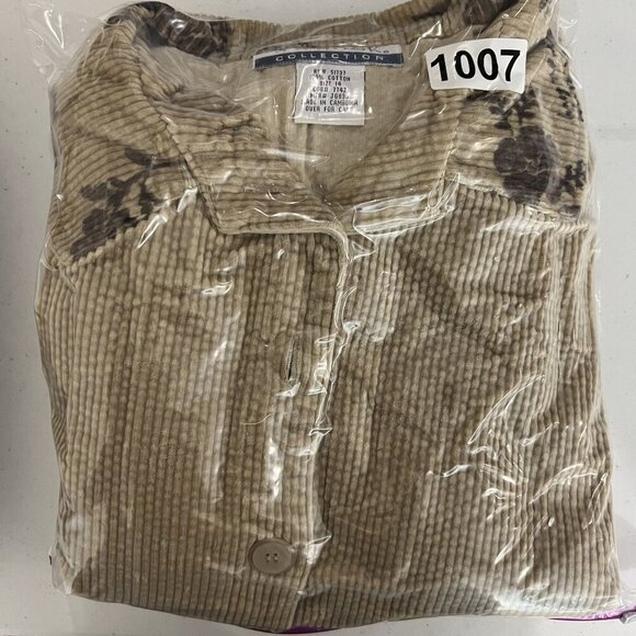 J G Hook Collection 14 Floral Corduroy Jacket Sleeveless Maxi Dress Set Retro - Picture 16 of 16